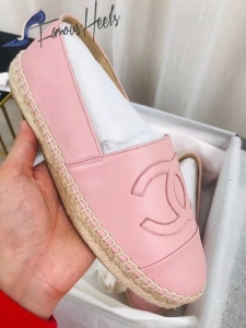 Chanel Flat Espadrilles Baby Pink CFE23-1117755